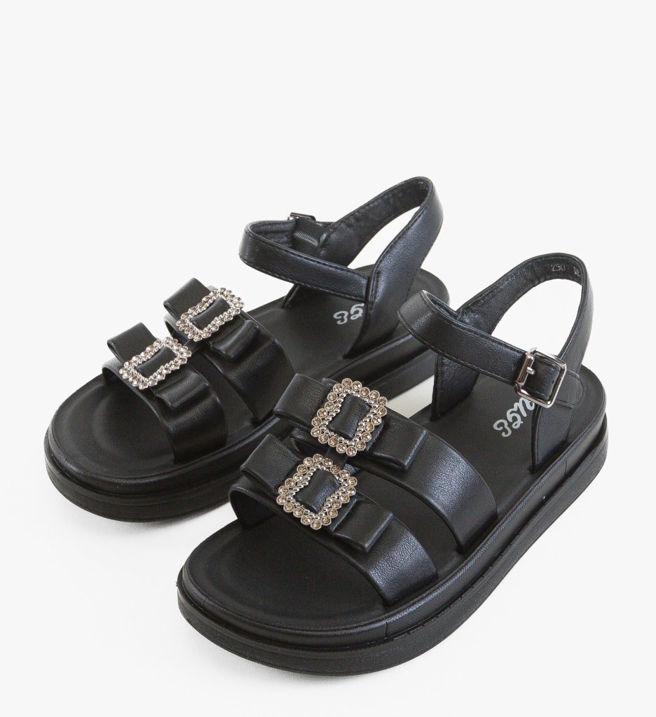 Sandale Dama Davij Negre Elegante - imagine 2