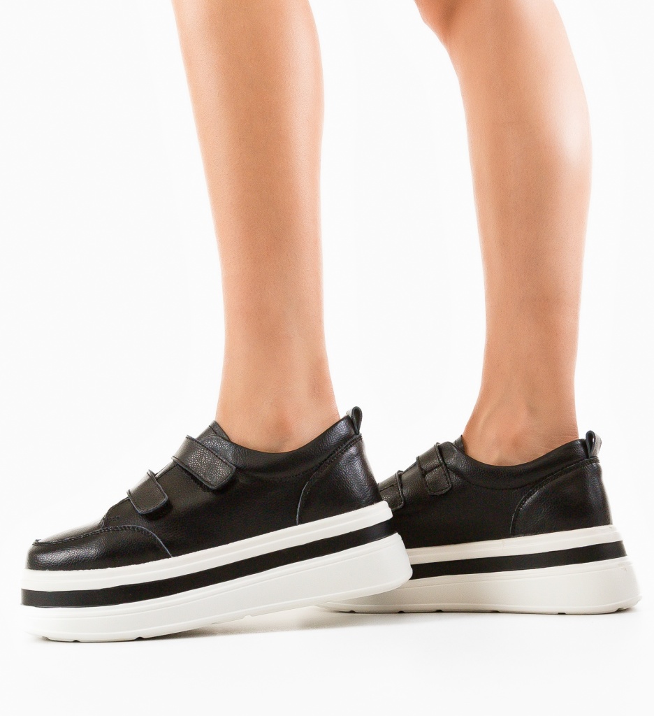 Pantofi Casual Akoste Negri - Confort și Stil - imagine 3