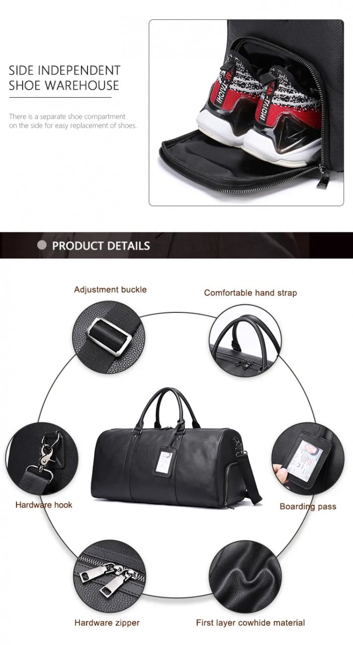 Geanta Călătorie Barbati Delis Piele Naturală - imagine 6