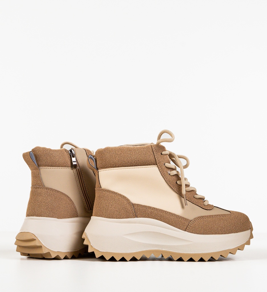 Sneakers Dama Tefa Bej | Confort și Stil - imagine 5