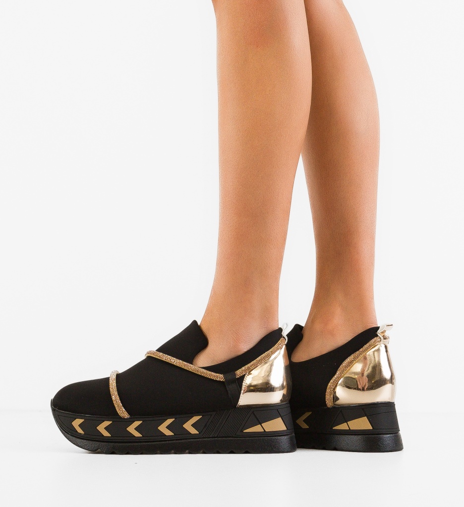 Sneakers Dama Kern Negri - Confort si Stil Urban - imagine 2