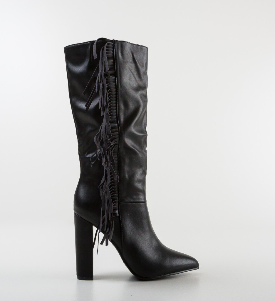 Cizme Dama Macias | Eleganta Neagra - imagine 5