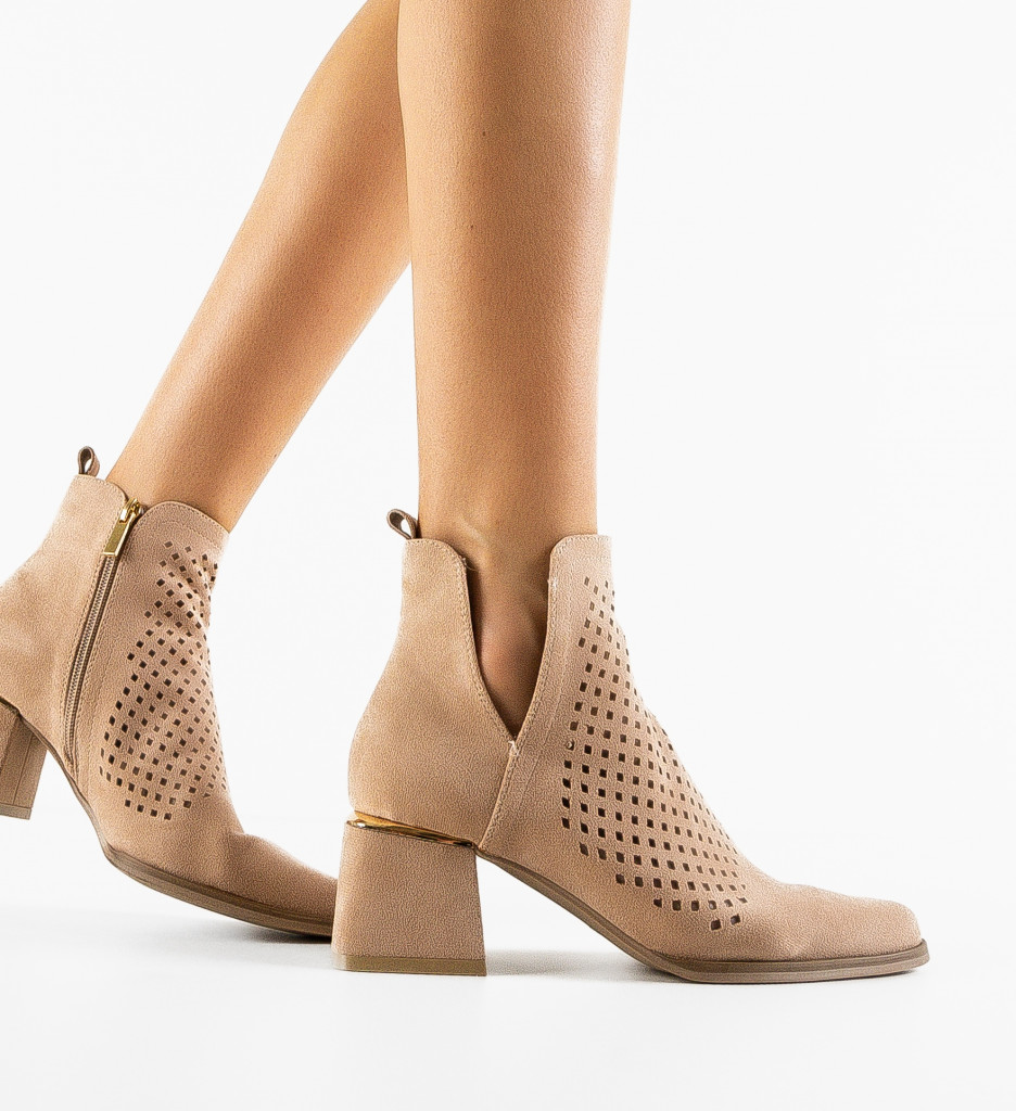Botine Dama Maraya Bej | Eleganță și Confort