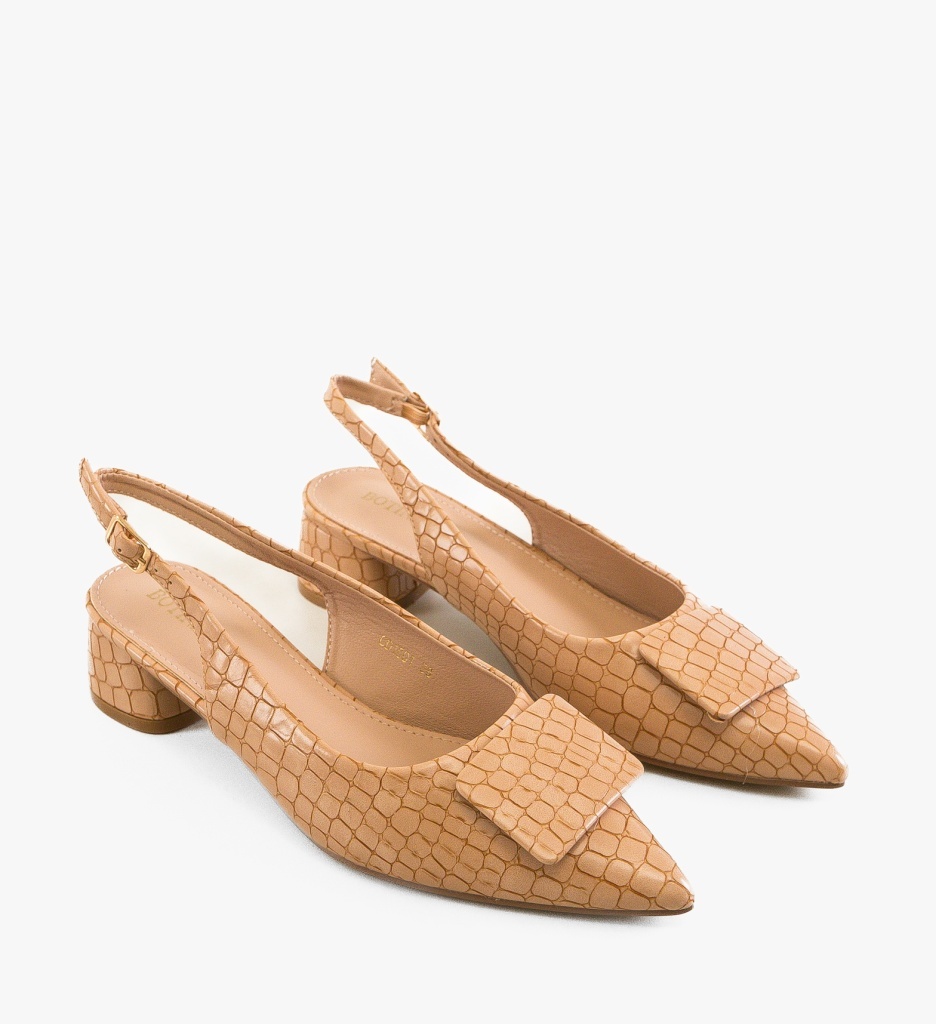Pantofi Dama Lekena Bej Eleganți - imagine 4