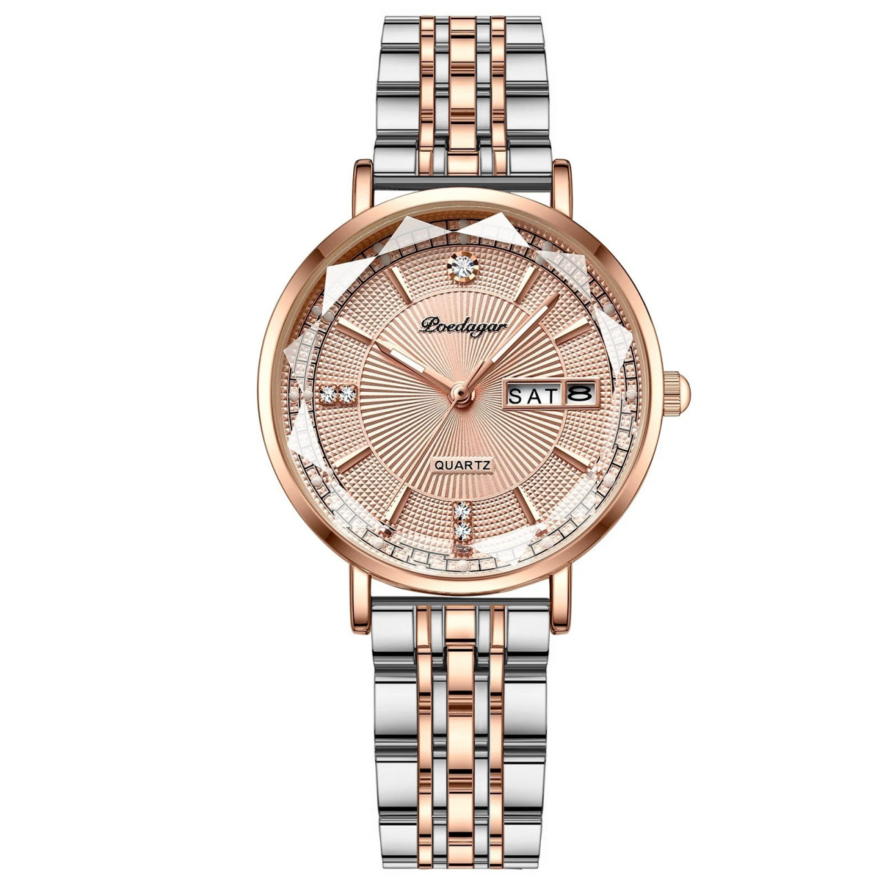 Ceas damă Poedagar CS1371 oțel inoxidabil rose gold