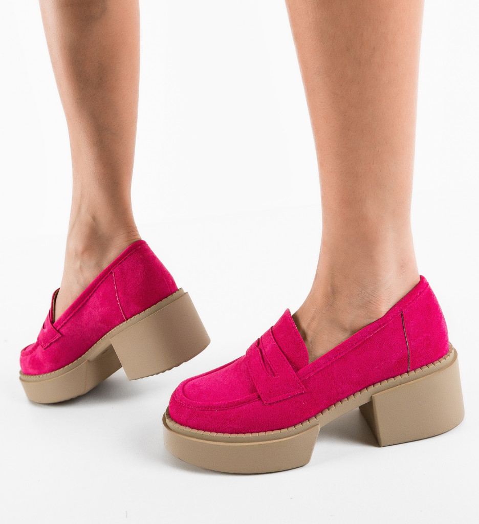 Pantofi Casual Atein Fuchsia | Culoare Vibranta - imagine 4