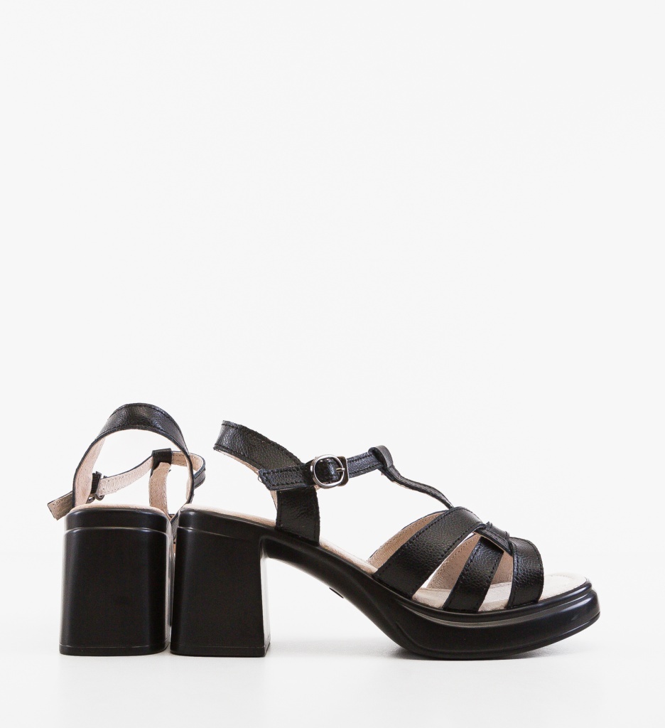 Sandale cu toc Yarty Negre | Eleganță și Stil - imagine 2