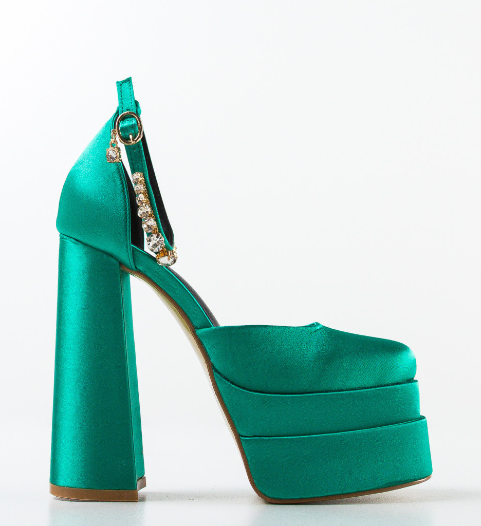 Pantofi dama Iman Verzi cu toc elegant - imagine 4