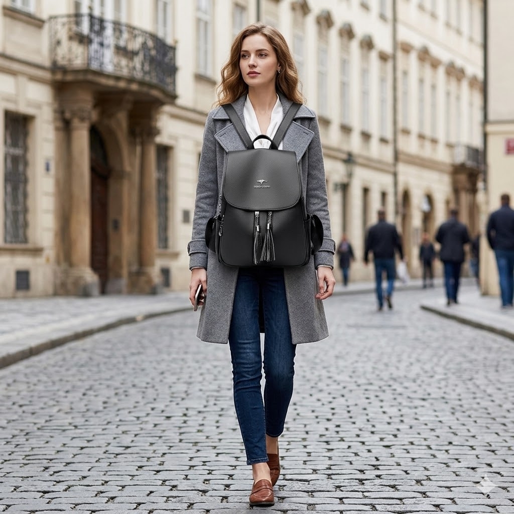 Rucsac dama Delis Seraphina GT3024 din piele ecologica - imagine 2