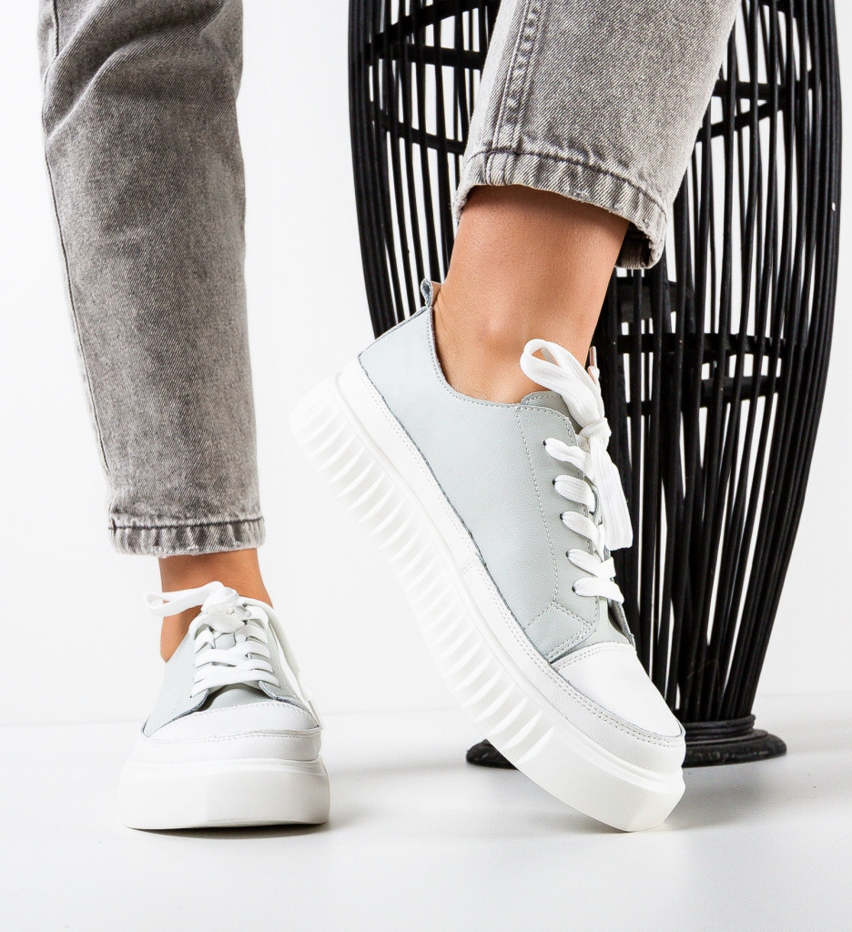 Sneakers Dama Colon Gri | Confort și Stil