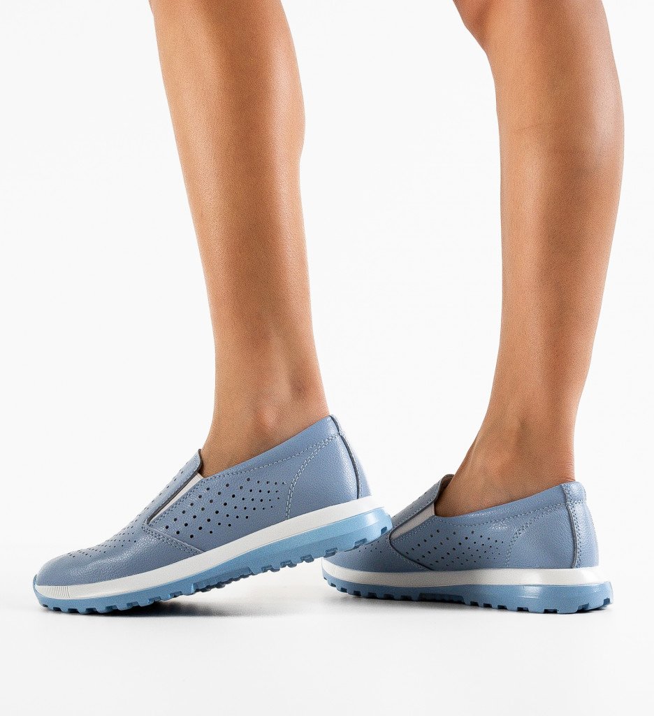 Pantofi Casual Damaris Albastri | Confort Zilnic - imagine 4