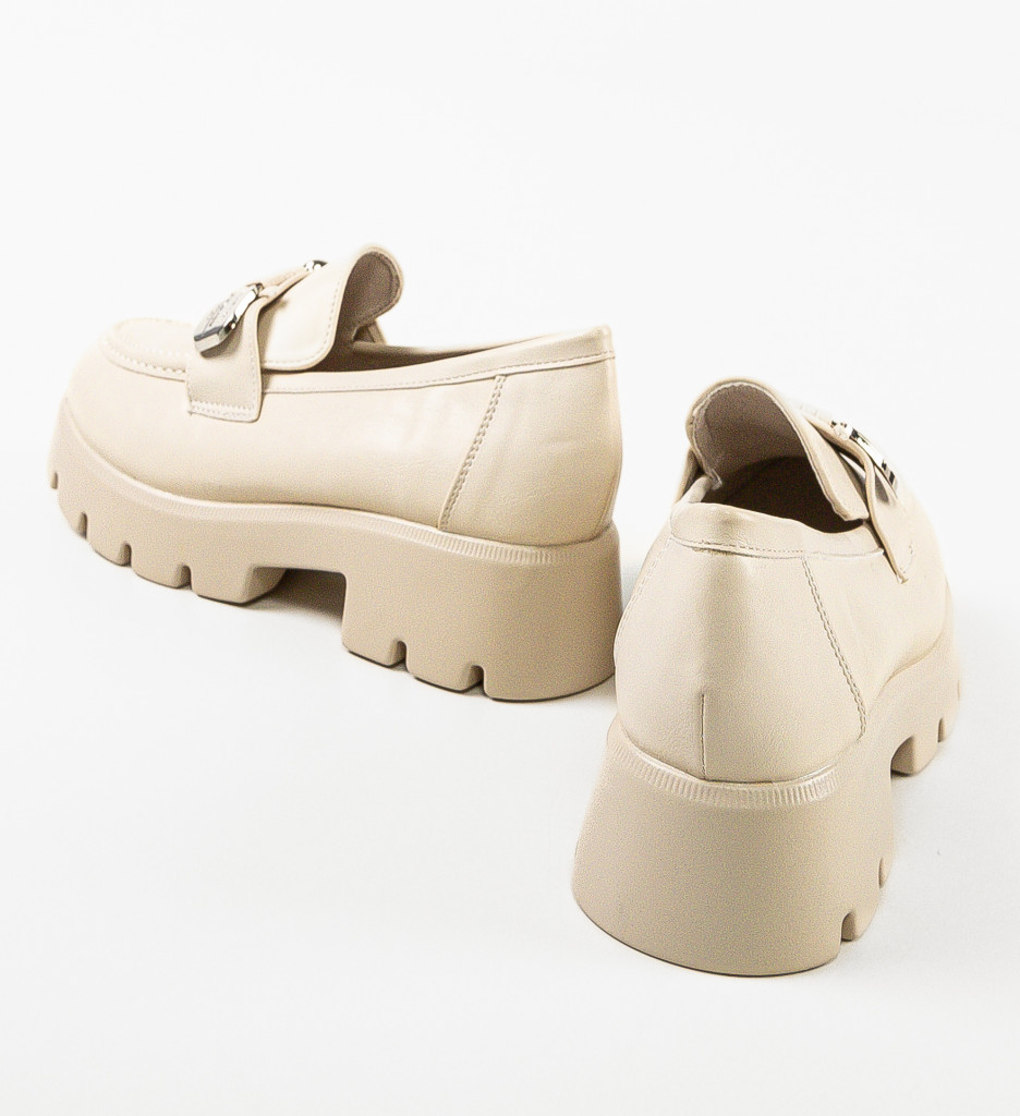 Pantofi Ashweather Casual Confort Bej - imagine 12