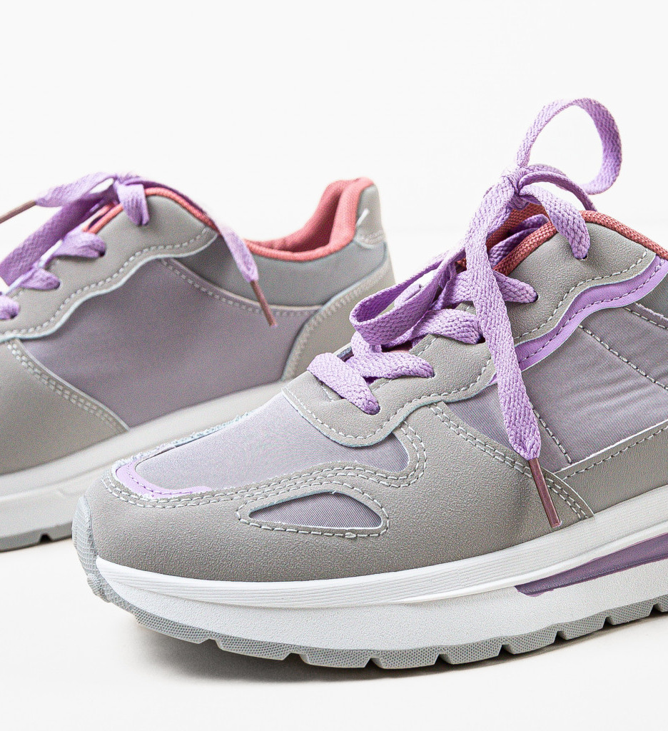 Sneakers Martin Gri Dama - Confort și Stil - imagine 6
