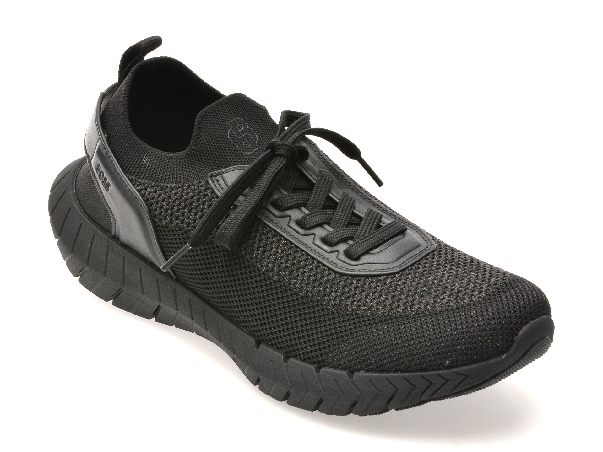 Pantofi Sport BOSS Negri Textil Eleganți