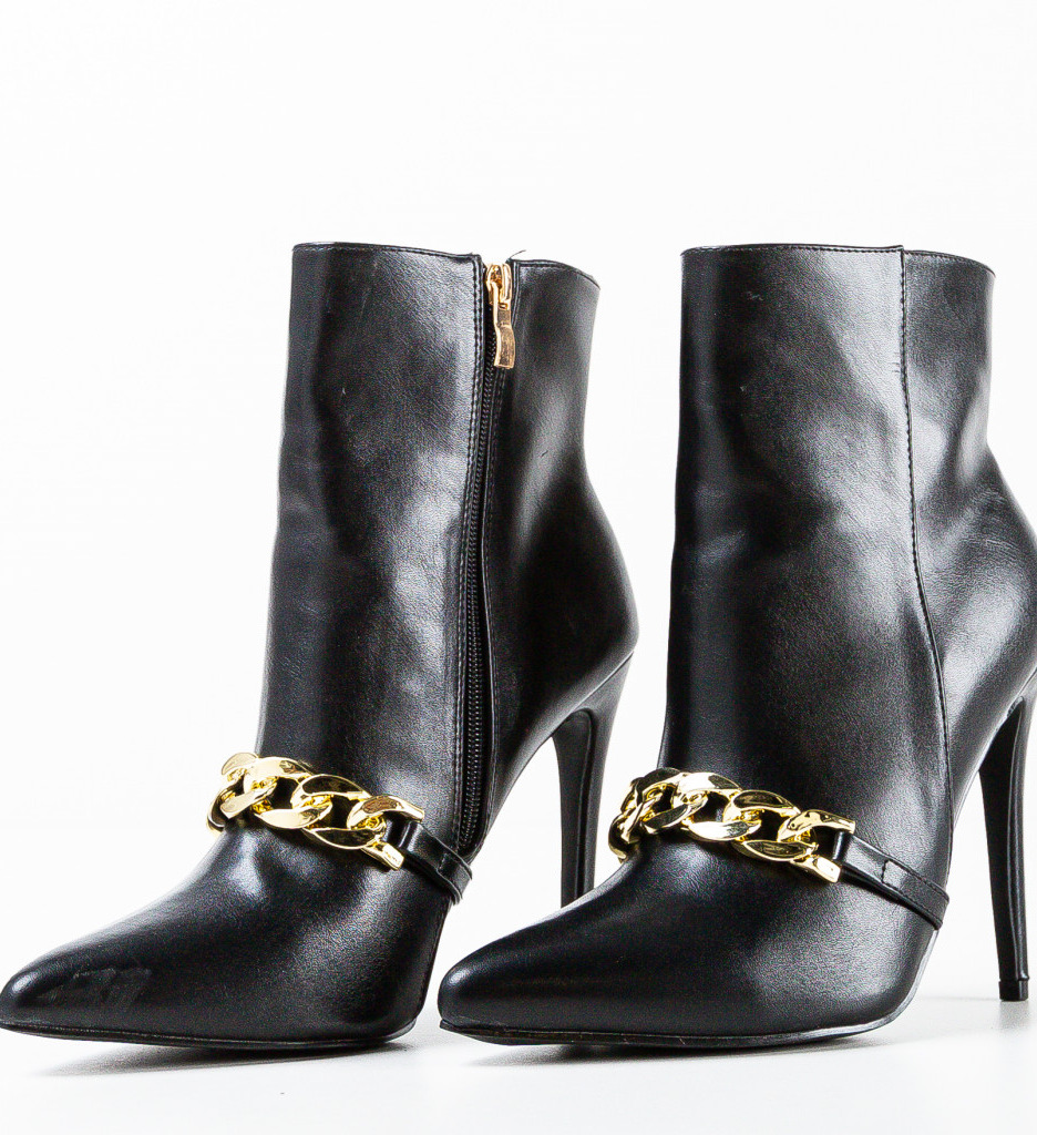 Botine Negre Mischa | Design Modern și Versatil - imagine 4