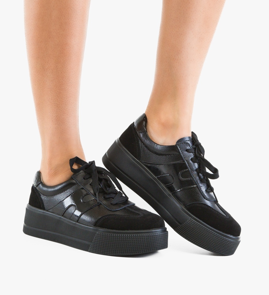 Pantofi Casual Hakro Negri | Confort & Stil - imagine 4