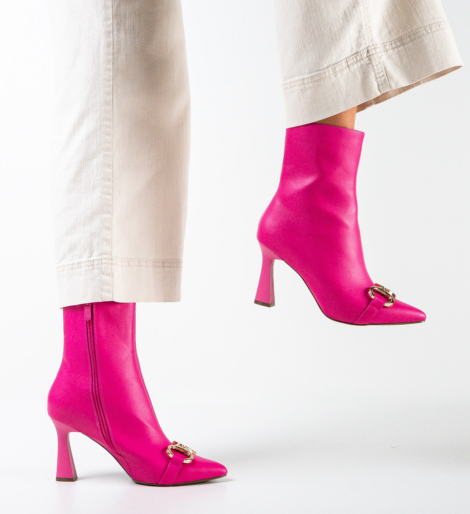 Botine Dama Coates Fuchsia | Design Unic - imagine 2