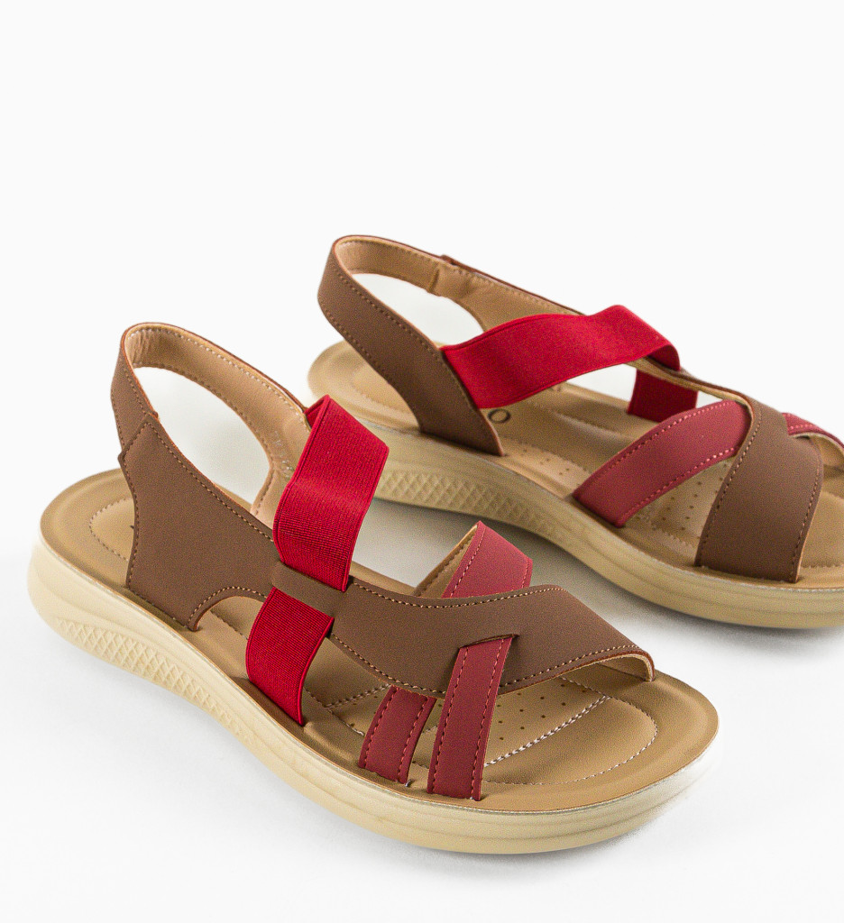 Sandale Dama Janna Khaki - Confort & Stil - imagine 7