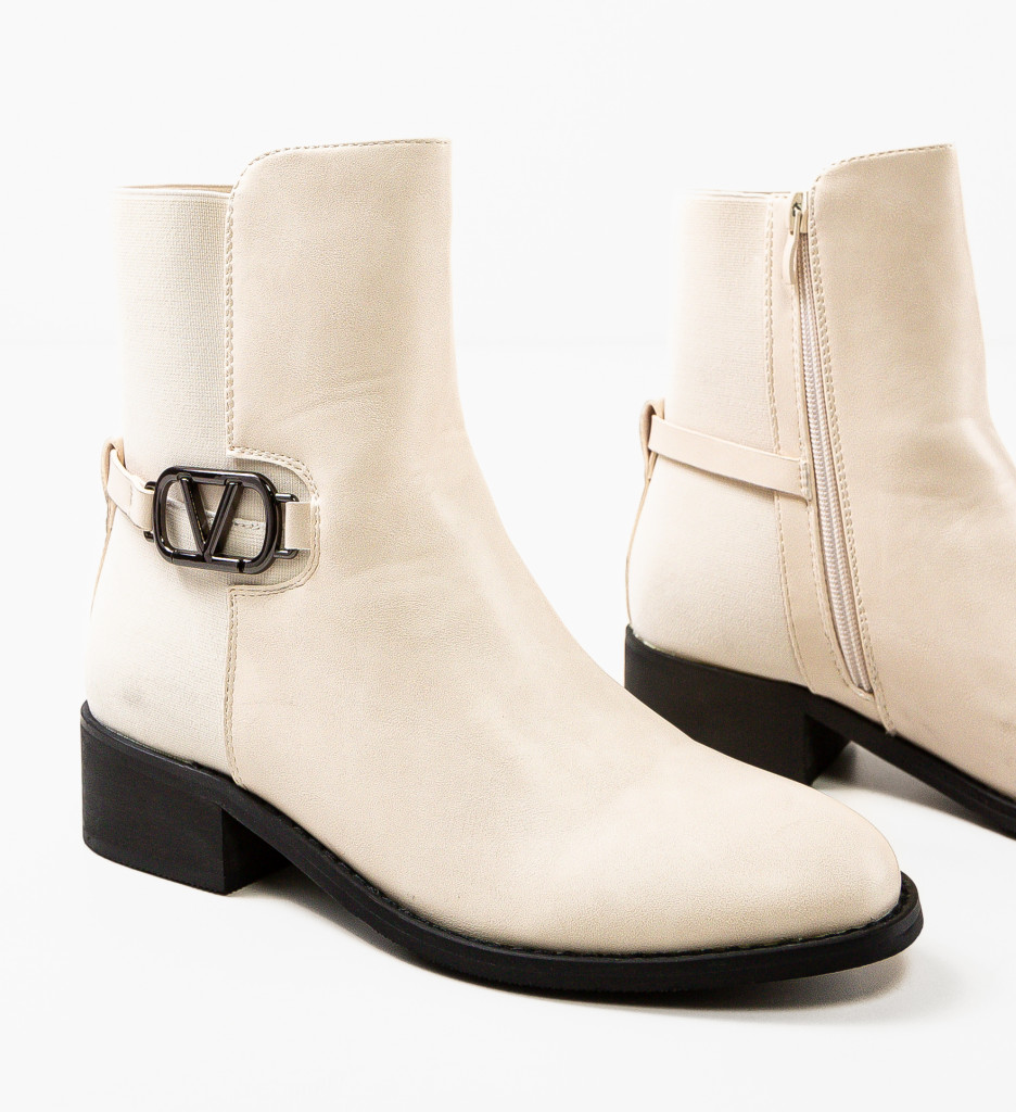 Botine Dama Math Bej | Elegante si Comode - imagine 7