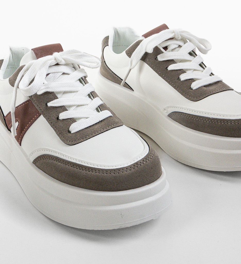 Sneakers Dama Passya Albi | Confort & Stil Modern - imagine 11