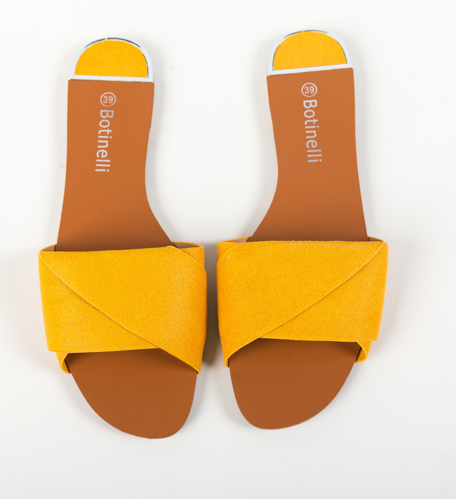 Papuci Harlek Galbeni – Confort și Stil Casual - imagine 5