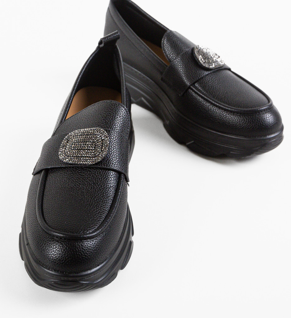 Pantofi Lonaza Negri - Confort și Eleganță Casual - imagine 7