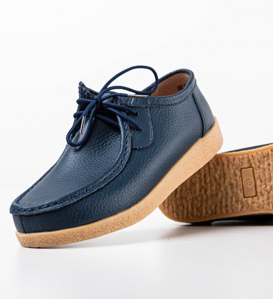 Pantofi Casual Albastri Niko - Confort Zilnic - imagine 6