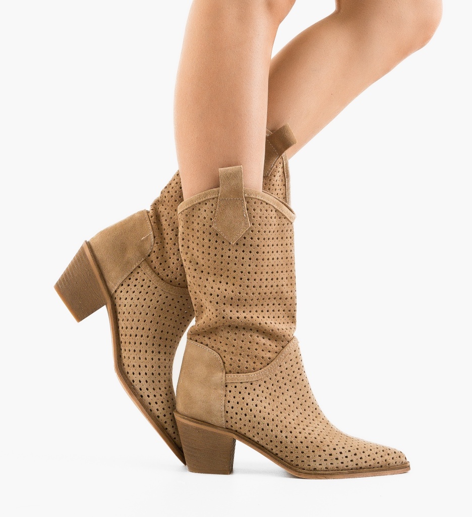 Botine Dama Tersa Bej 3 - Eleganță și Confort - imagine 3