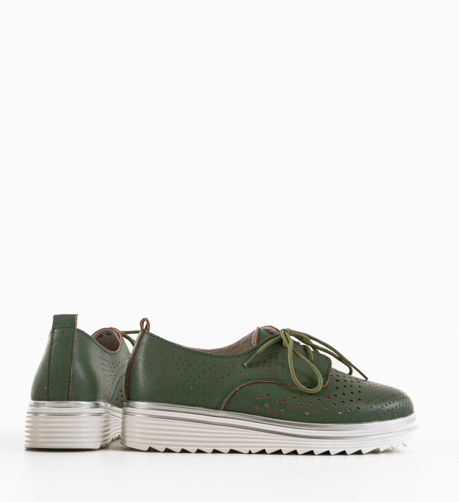 Pantofi Casual Dama Verzi Confort & Stil - imagine 5