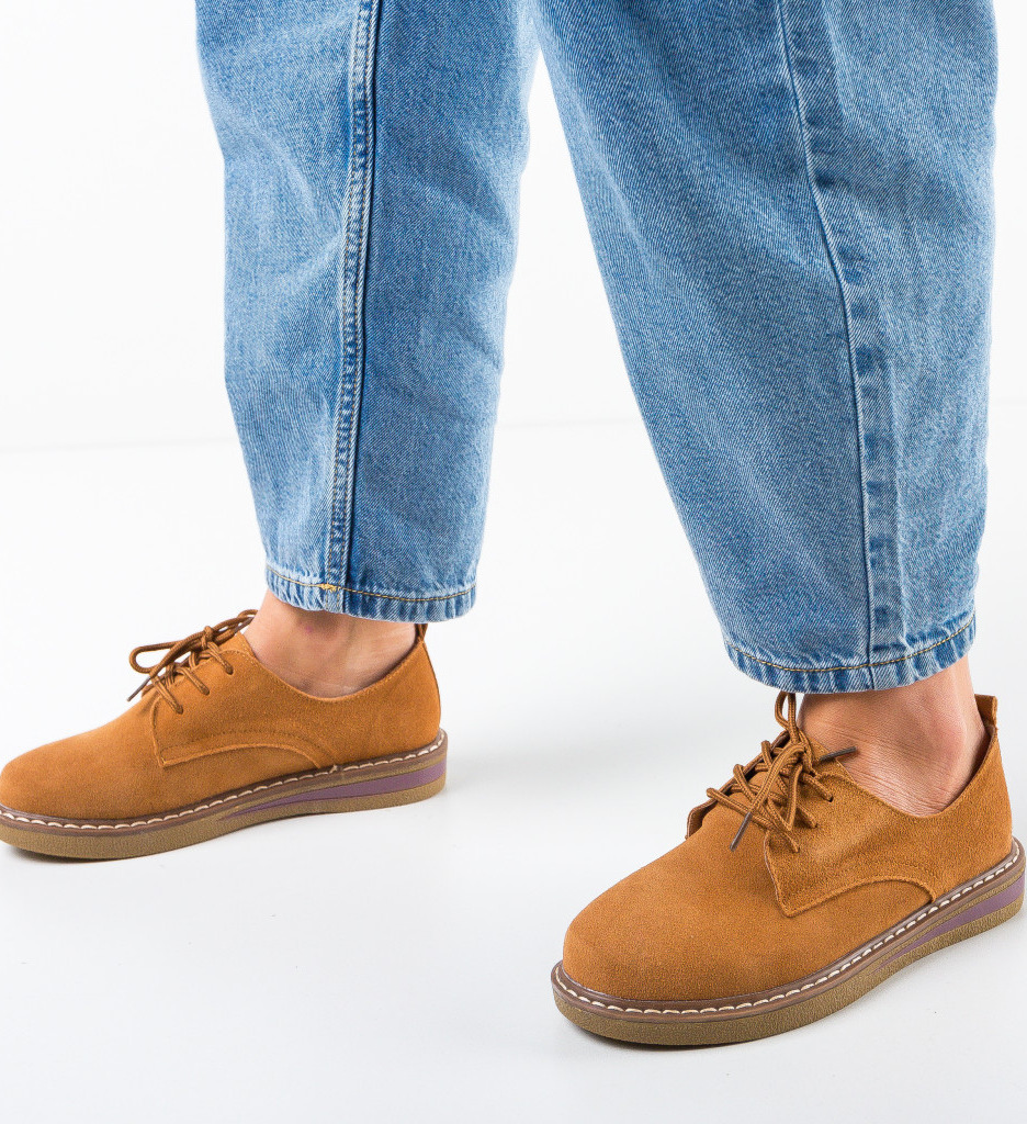 Pantofi Casual Romena Camel - Confort și Stil - imagine 3