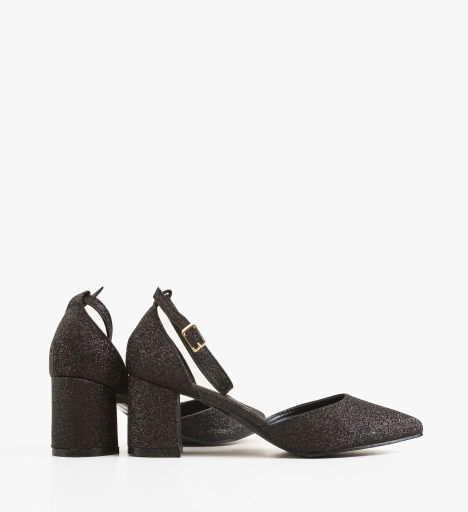 Pantofi Dama Oppe Negri cu Toc Eleganți - imagine 3