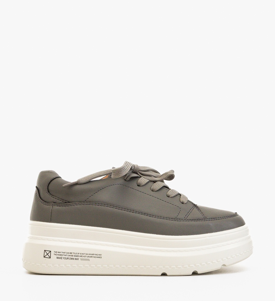 Sneakers Dama Moon Gri 2 - Confort & Stil Urban - imagine 4