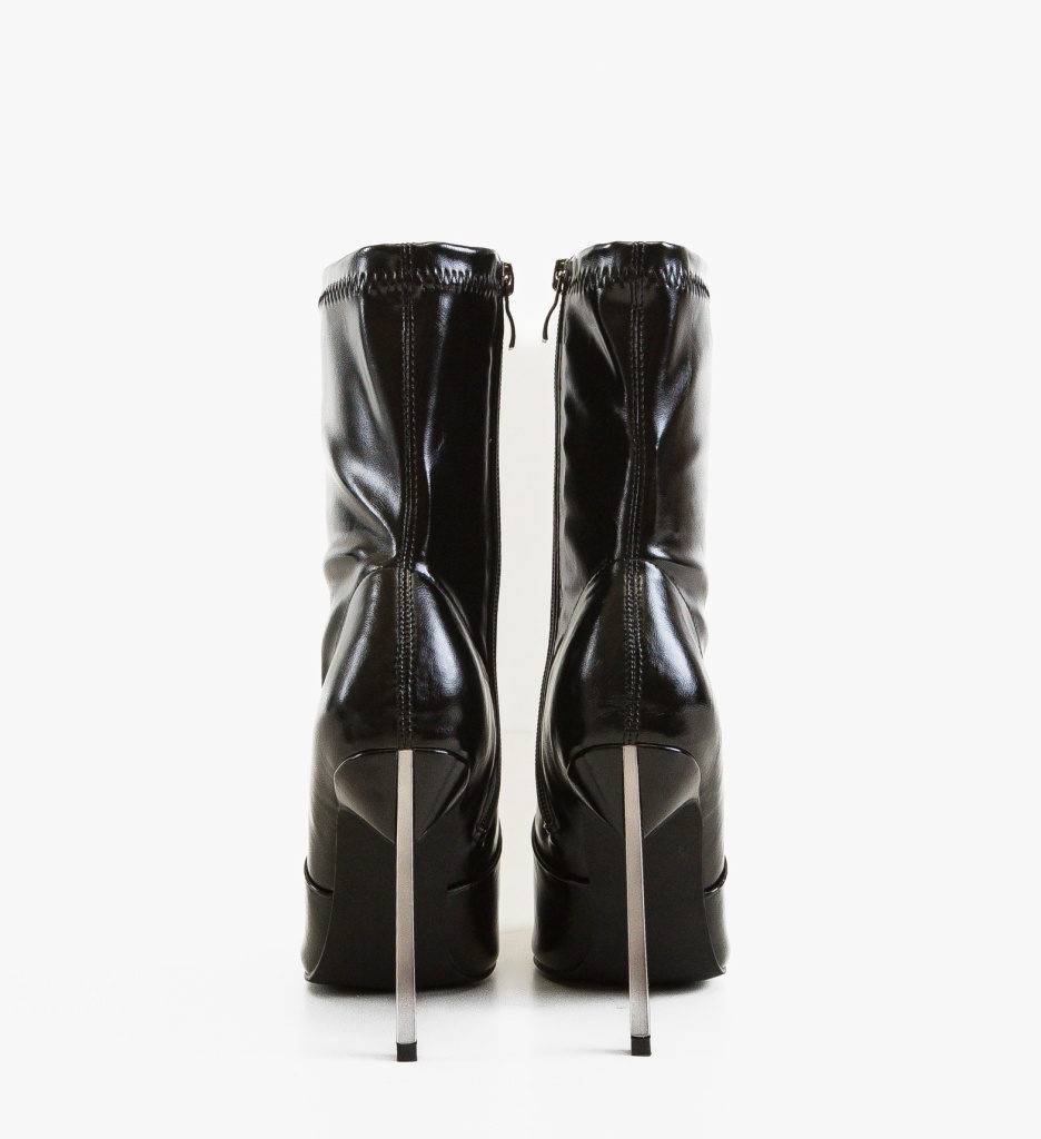 Botine Dama Merzelyo Negre - Eleganță și Stil - imagine 2