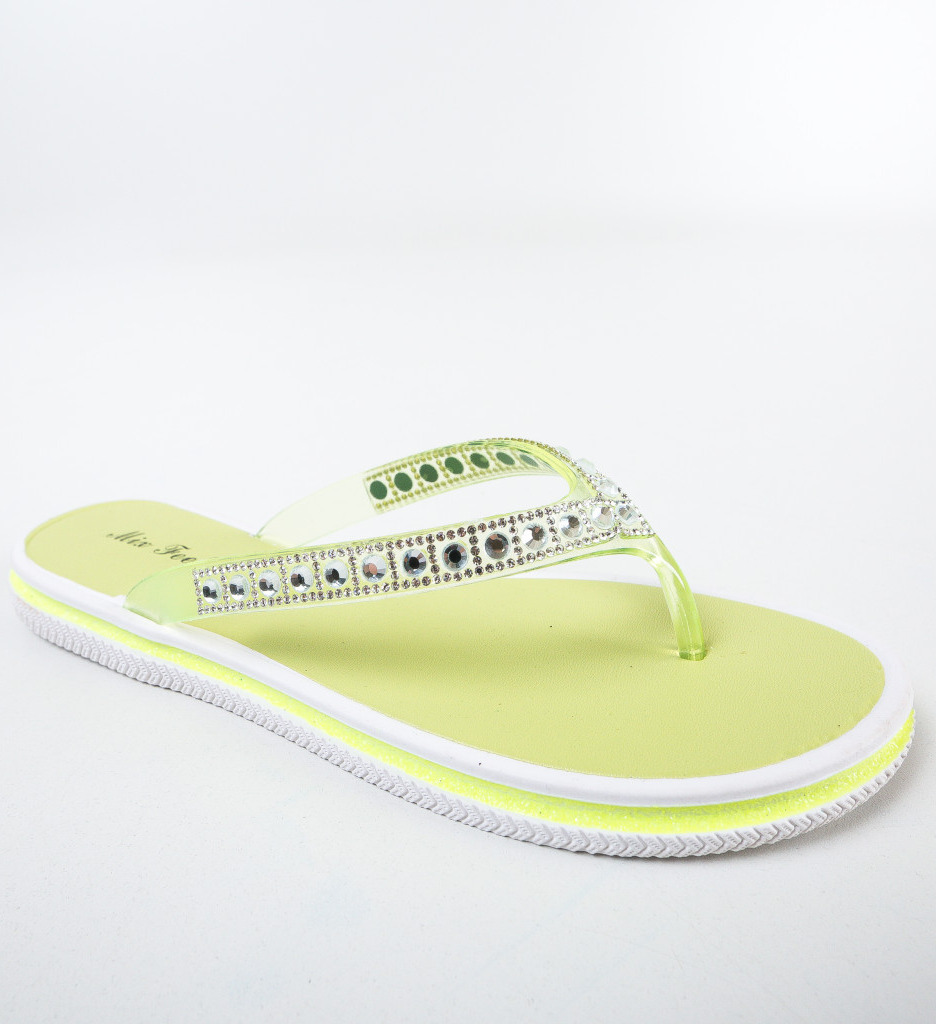 Papuci Spectak Verde Neon - Confort și Stil - imagine 5