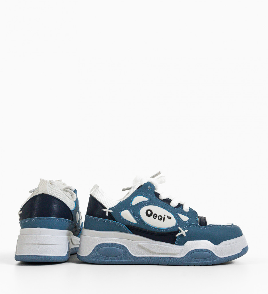 Pantofi Sport Scarl Albastri - Confort Maxim - imagine 6