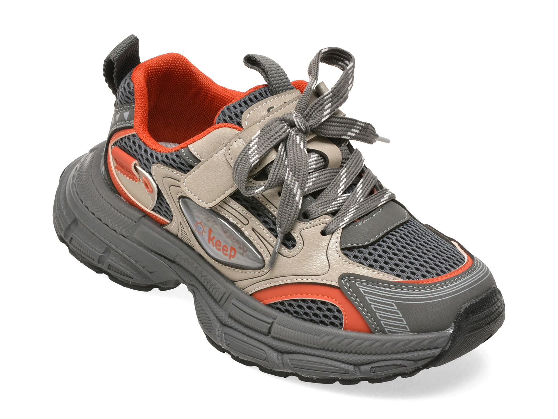 Pantofi Selection Kids Gri Piele Ecologică