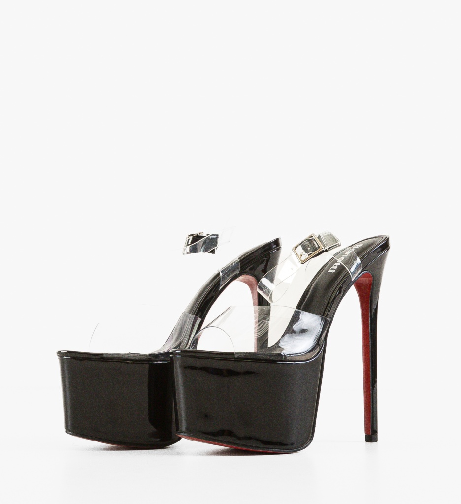 Sandale Toc Canterion Negre - Eleganță și Stil - imagine 5