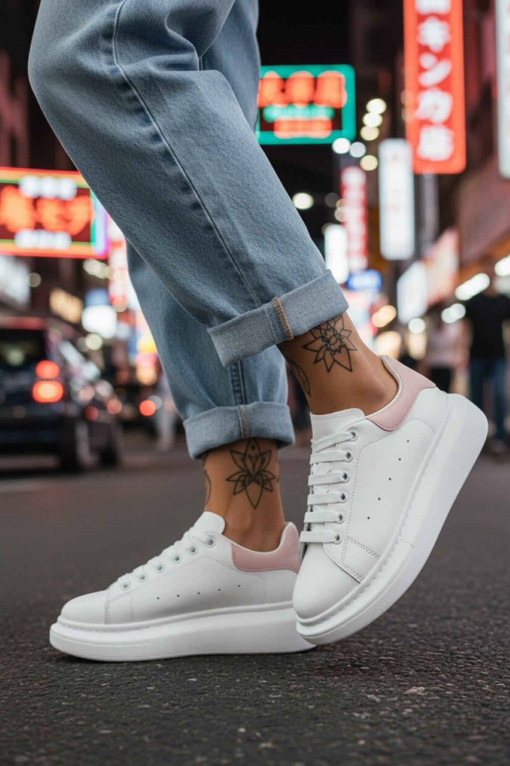 Adidasi Dama Albi Casual | Confort Superior - imagine 2