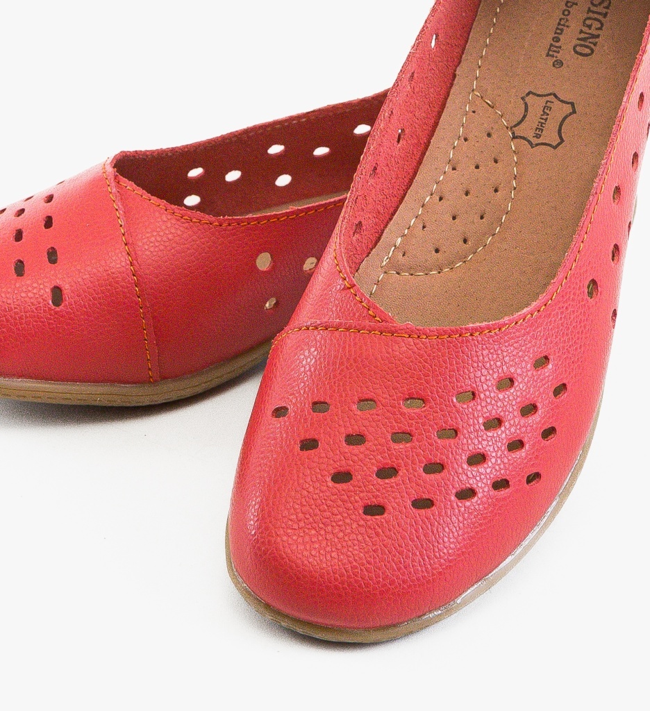 Balerini Dama Vanga Rosii - Eleganta si Confort Casual - imagine 2
