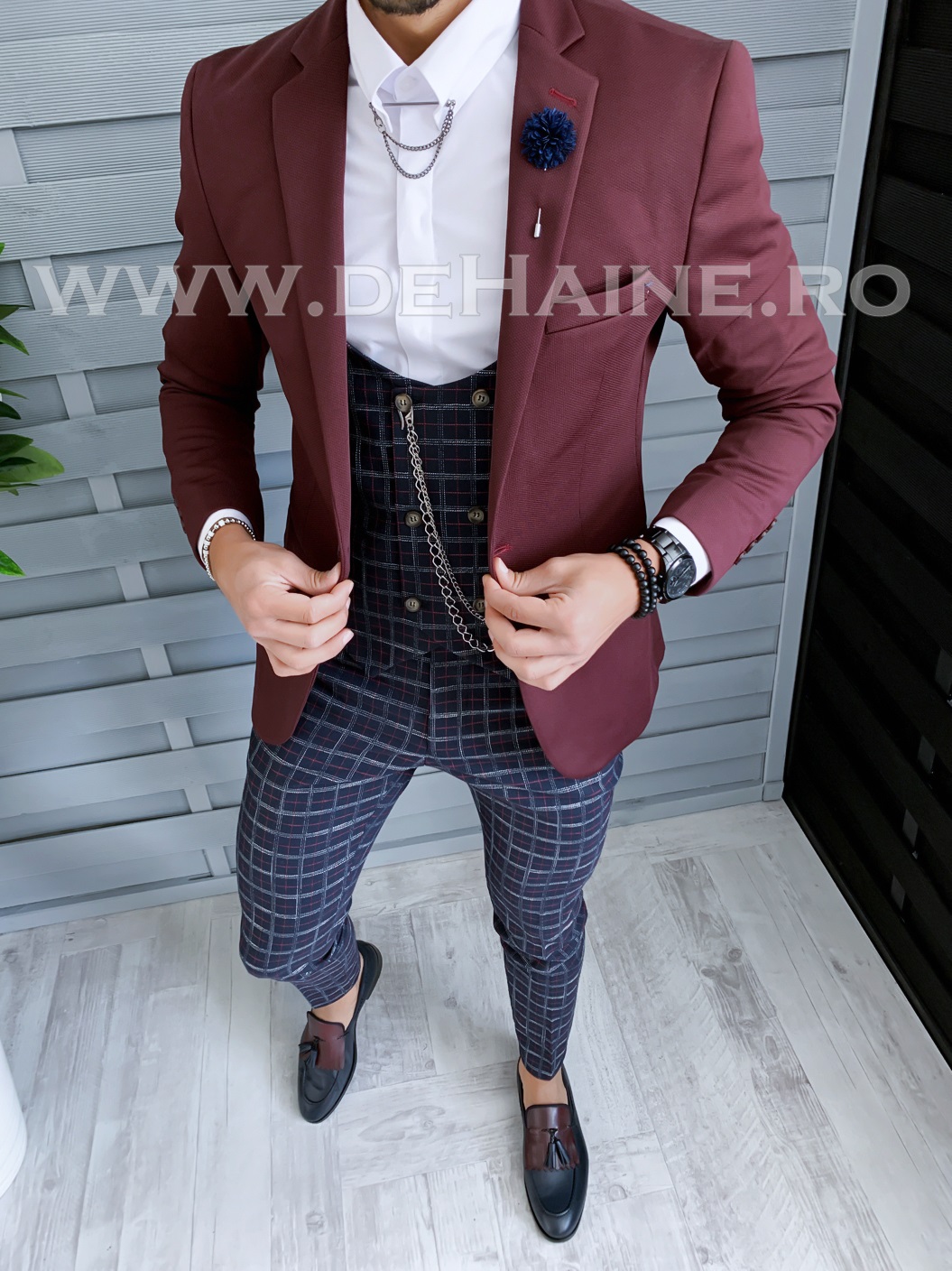 Tinuta Smart Casual Barbati 4 Piese Slim Fit