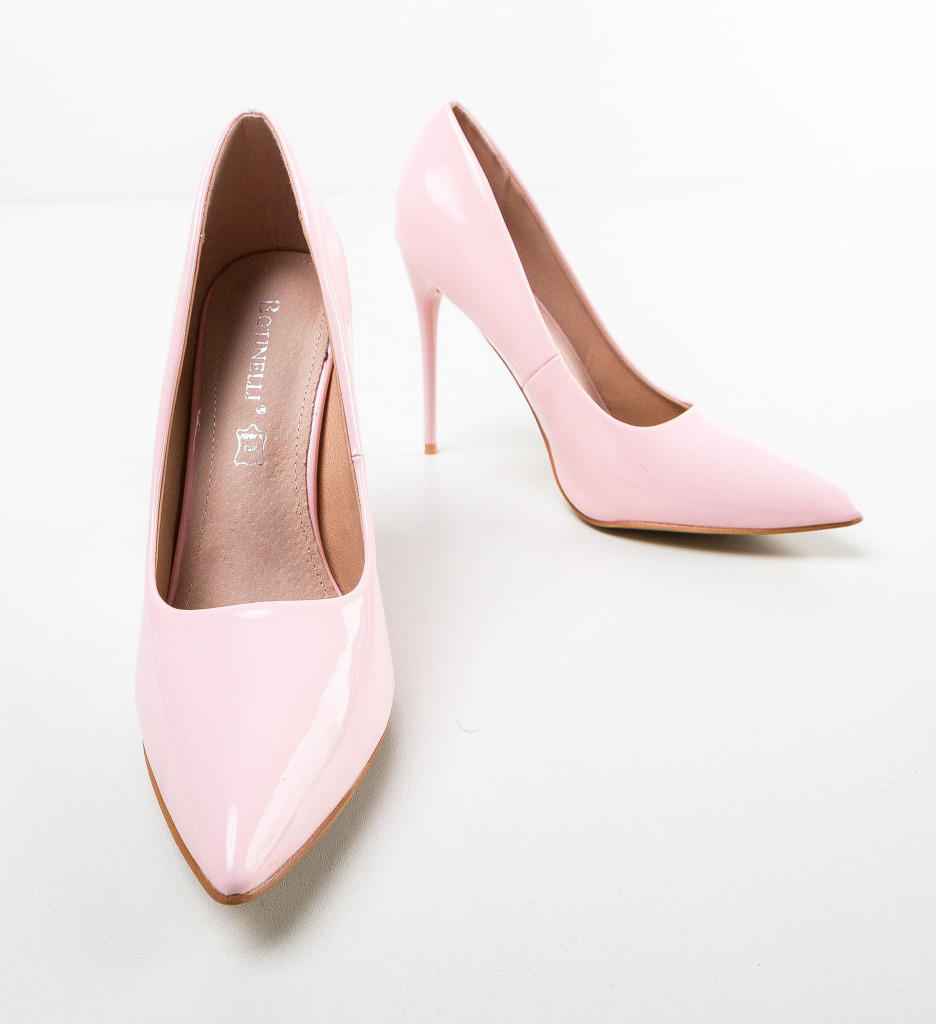 Pantofi Telio Roz Eleganți cu Toc - imagine 6
