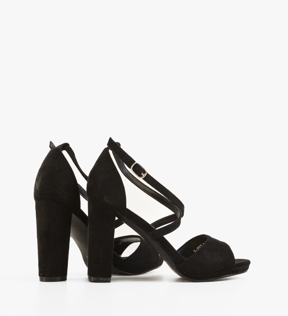 Sandale Dama Toc Delany Negre Elegante - imagine 4