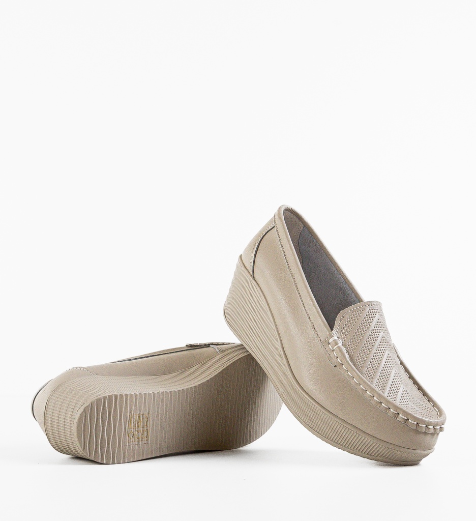 Pantofi Casual Ely Gri - Confort & Stil - imagine 7