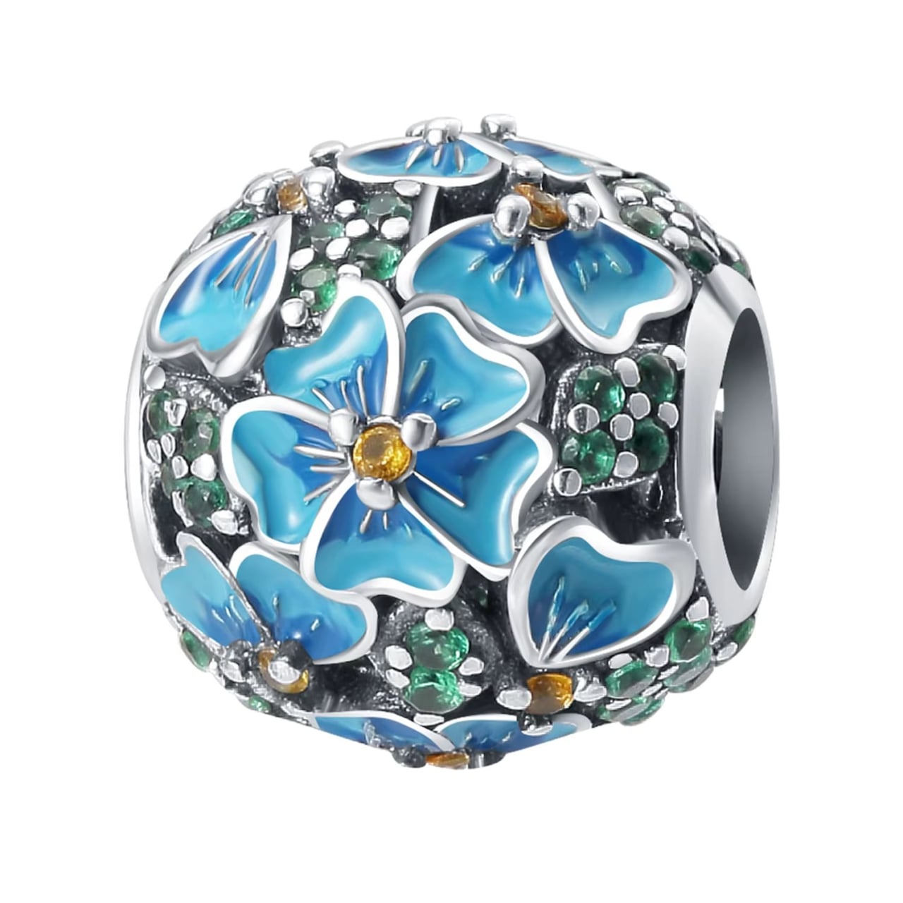 Charm Floral Delis Argint 925 - Eleganță Pură