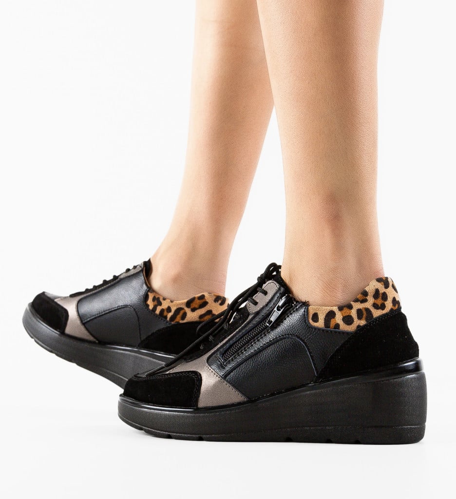 Sneakers Dama Nysa Negri | Confort si Stil Urban - imagine 10