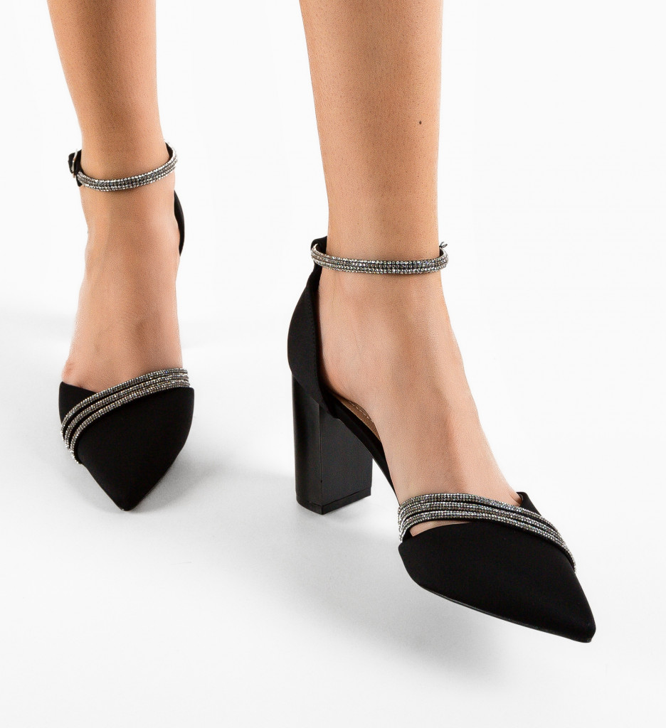 Pantofi cu toc Congo Negri - Eleganță și Stil - imagine 2