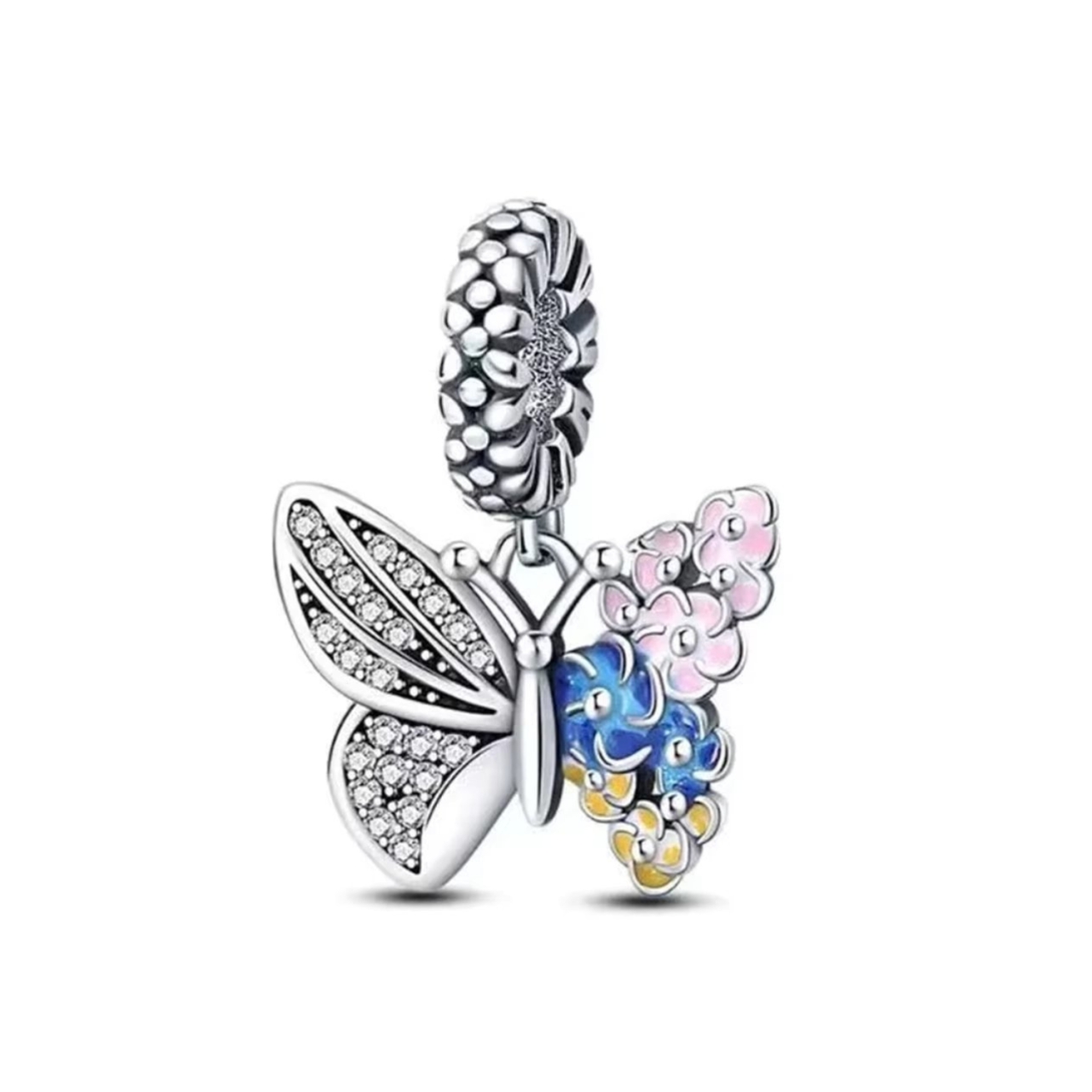 Charm Argint 925 Fluture Placat Rodiu Amanda