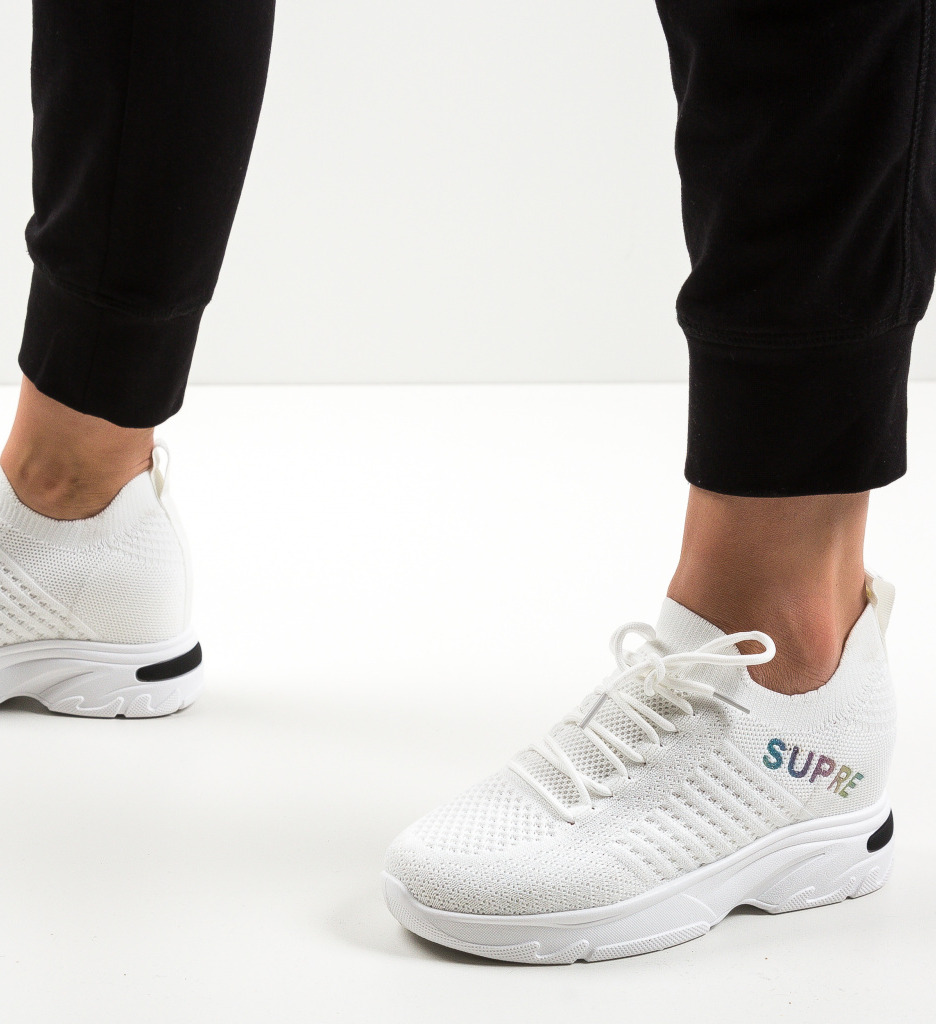 Pantofi Sport Super Albi - Confort și Stil Versatil - imagine 2
