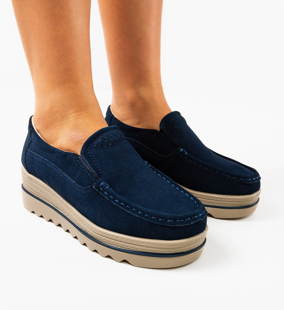 Pantofi Casual Smirno Bleumarin - Confort & Stil - imagine 4