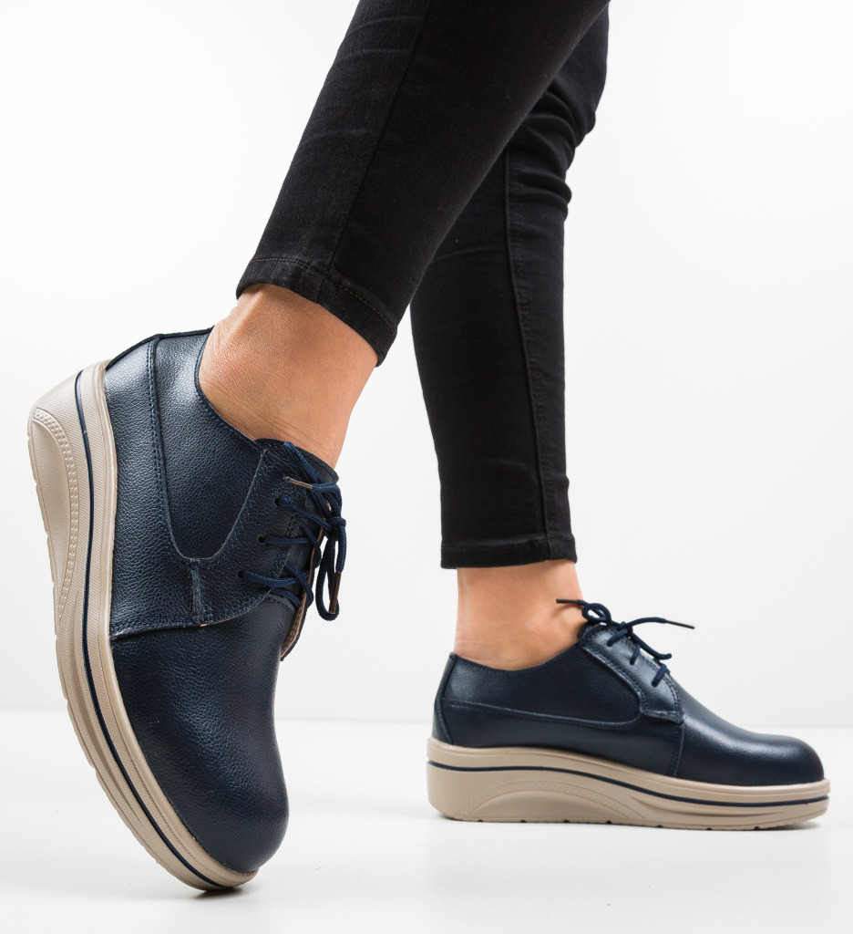 Pantofi Casual Lionata Bleumarin - Confort și Stil - imagine 3